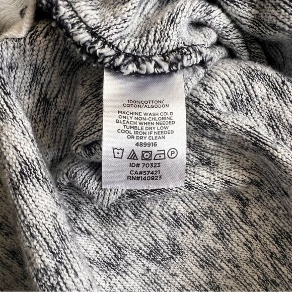 Loft Lou & Grey Black Marled V Neck Sweater - Picture 6 of 7